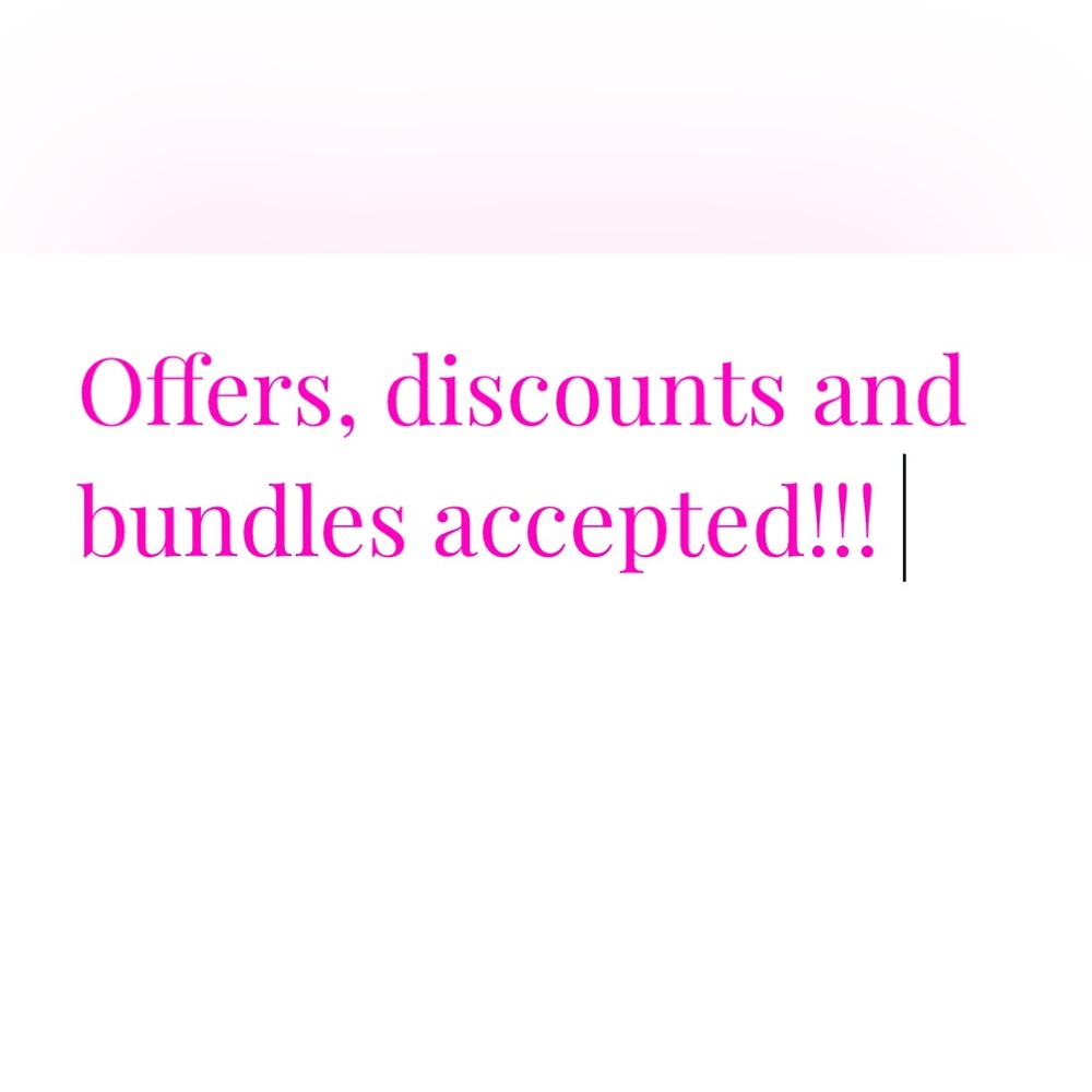 Offers accepted! Will bundle and give shipping discounts.